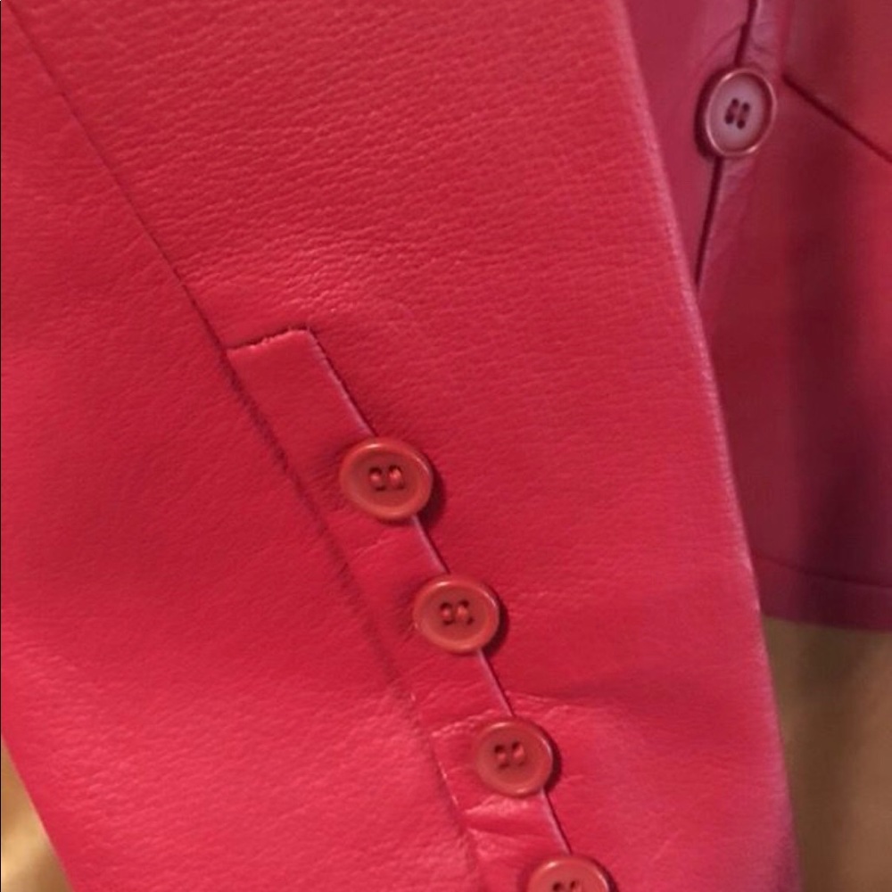 Authentic red leather jacket